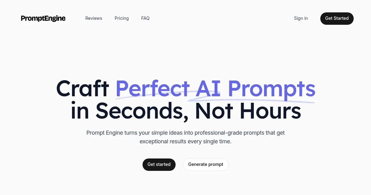 PromptEngine - screenshot