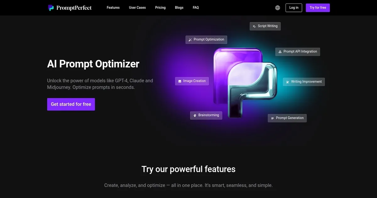 PromptPerfect - screenshot