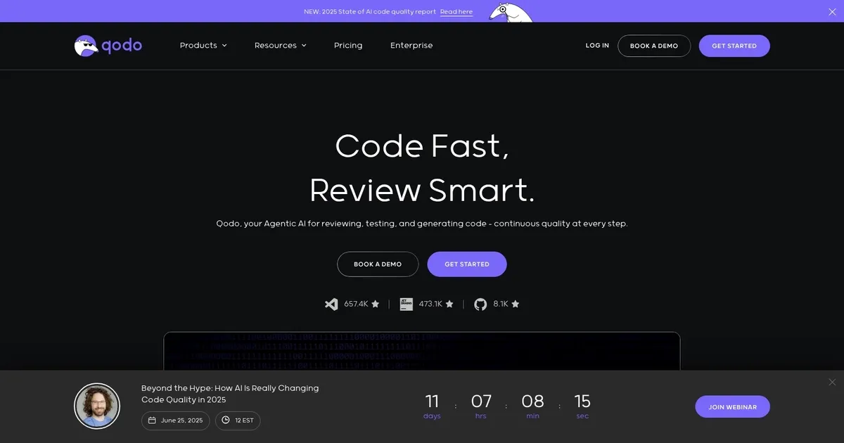 Qodo - screenshot