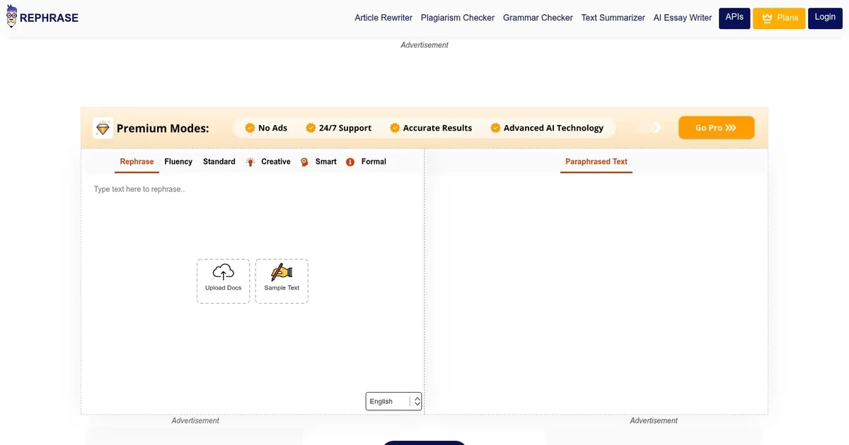 Rephrase - screenshot
