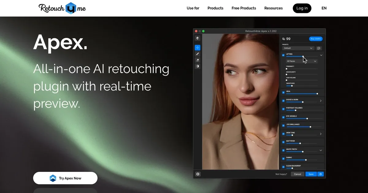 Retouch4me - screenshot