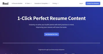 Rezi AI Resume Editor