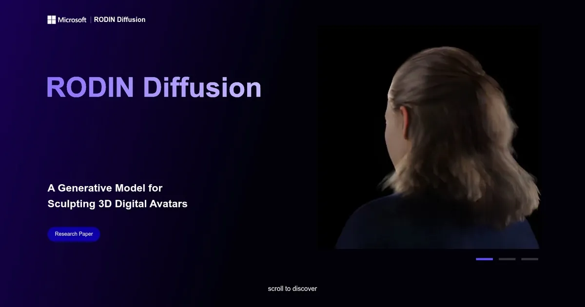 RODIN Diffusion - screenshot