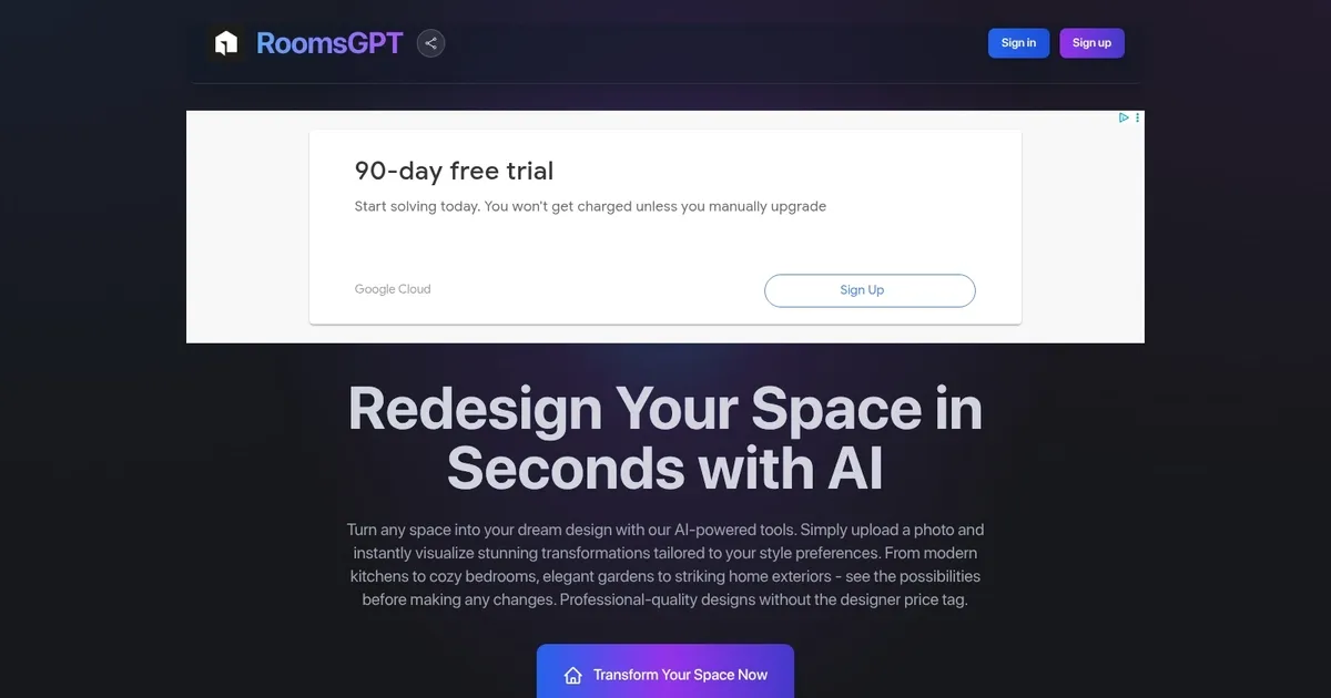 RoomsGPT - screenshot