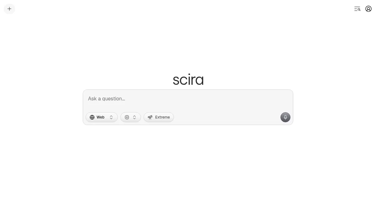 Scira AI - screenshot