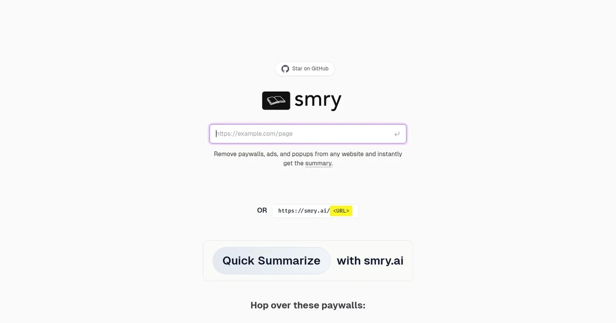 smry - screenshot