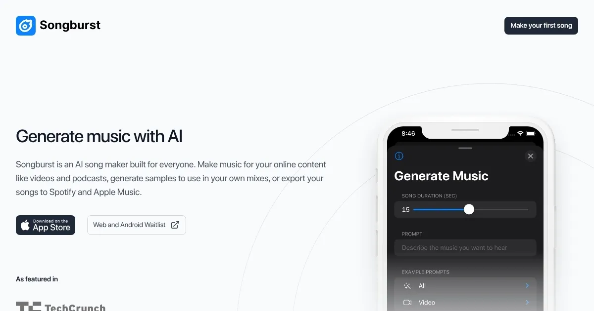 Songburst - screenshot