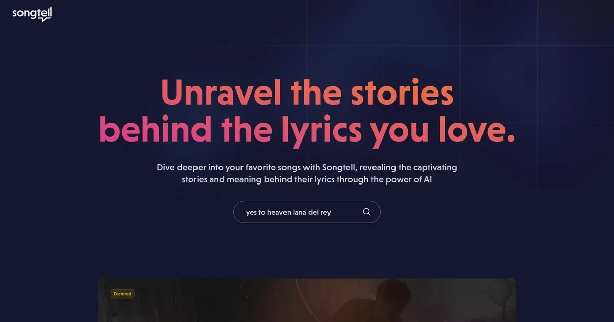 Songtell - screenshot