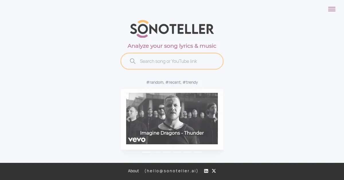 Sonoteller - screenshot