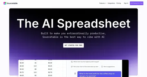 Sourcetable