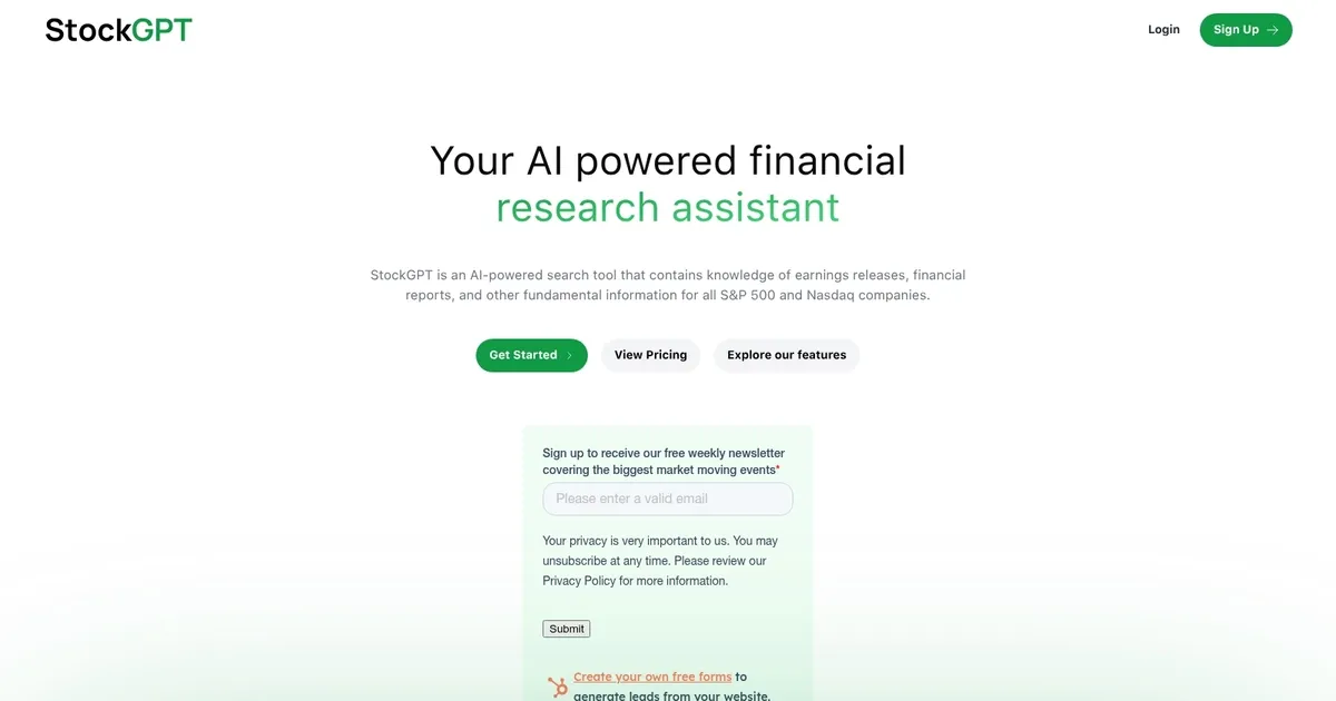 StockGPT - screenshot