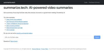 Summarize Tech