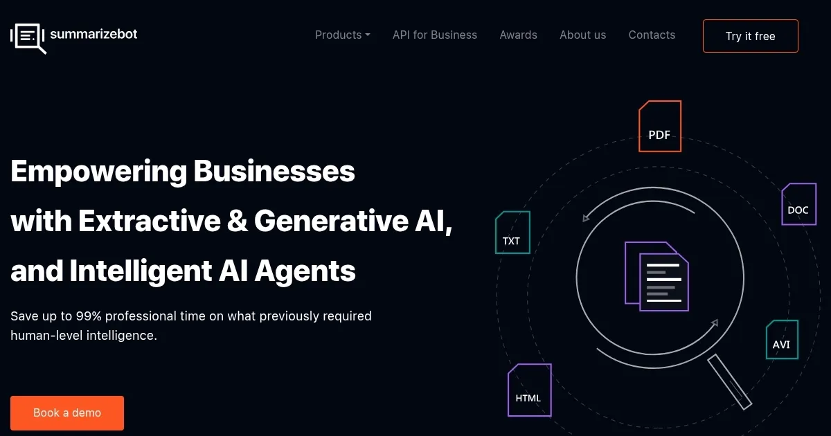 SummarizeBot - screenshot