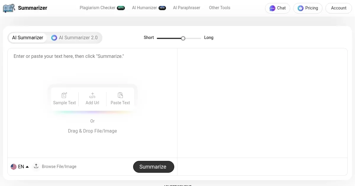Summarizer.org - screenshot