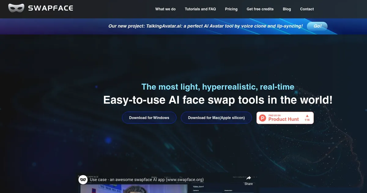 SwapFace - screenshot