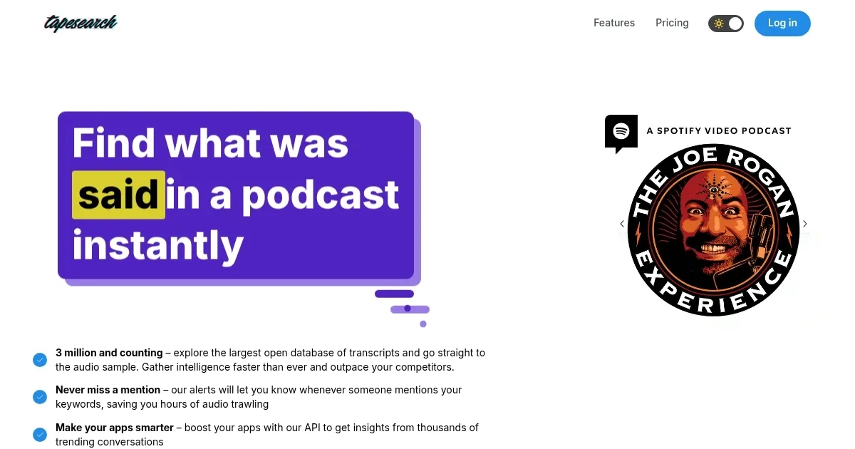 Tapesearch - screenshot