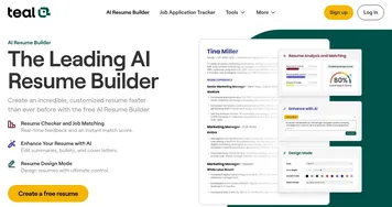Teal Resume Builder