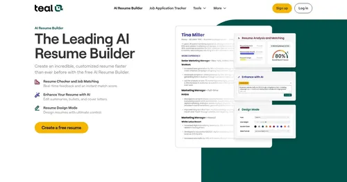 Teal Resume Builder