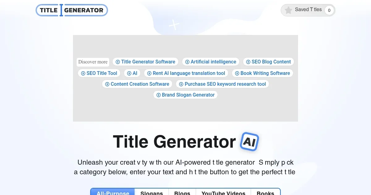 Title Generator - screenshot