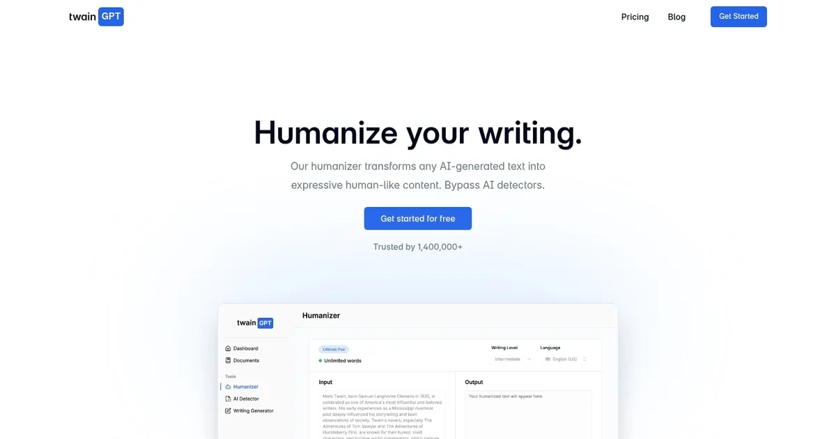 TwainGPT - screenshot