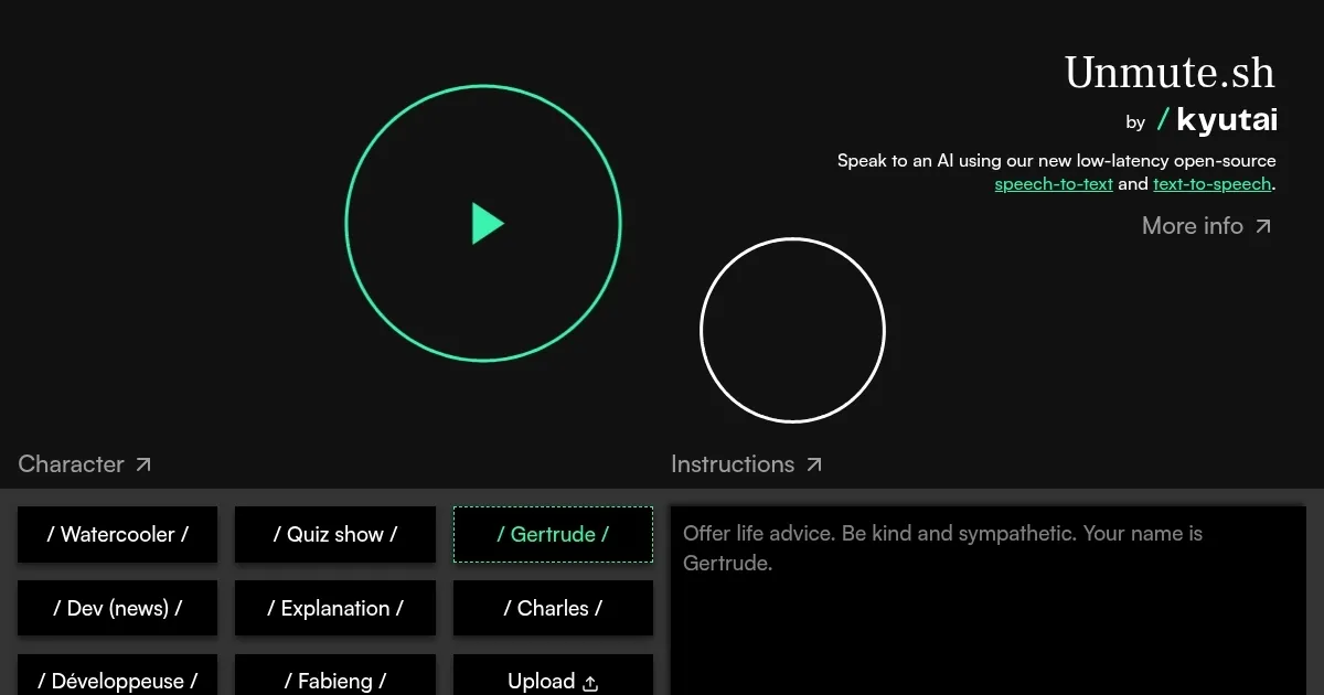 Unmute.sh - screenshot