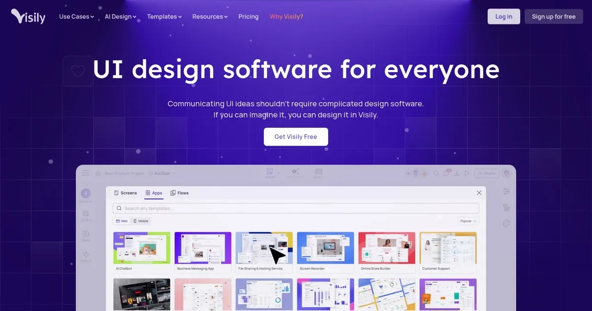 Visily - screenshot