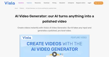 Visla AI Video Generator