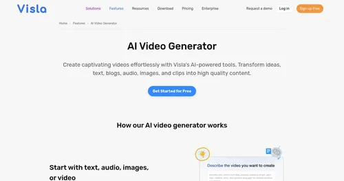 Visla AI Video Generator