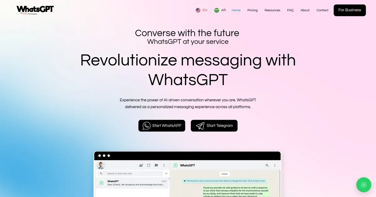 WhatsGPT - screenshot