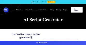 Writecream AI Script Generator