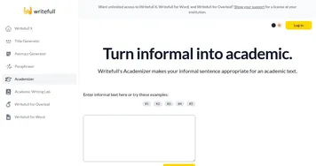 Writefull Academizer