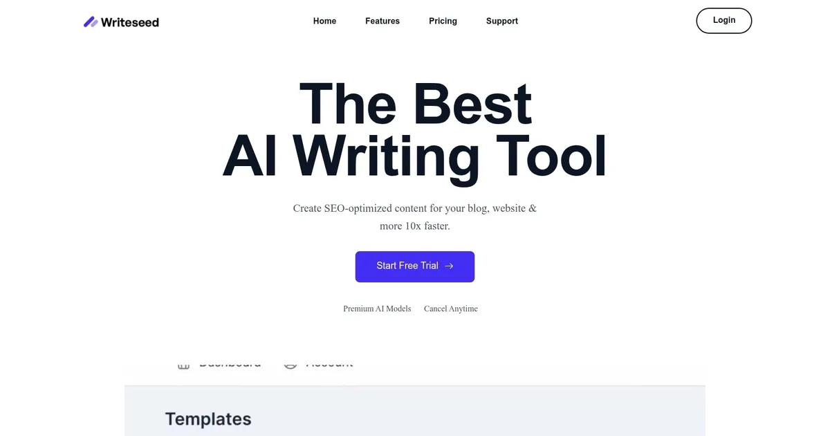 Writeseed - screenshot