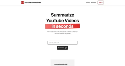 YouTube Summarized